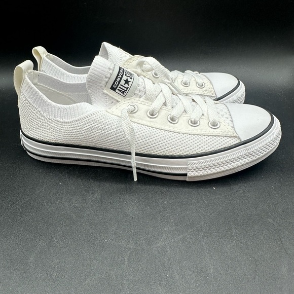 Converse Chuck Taylor All Star Shoreline Knit Junior size 3 Slip-On Shoes White - Picture 3 of 6